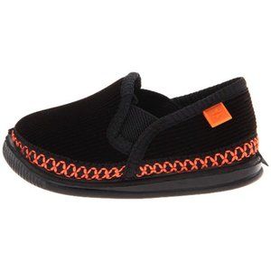 Foamtreads Slippers, Size 7 (toddler), Black/Orange